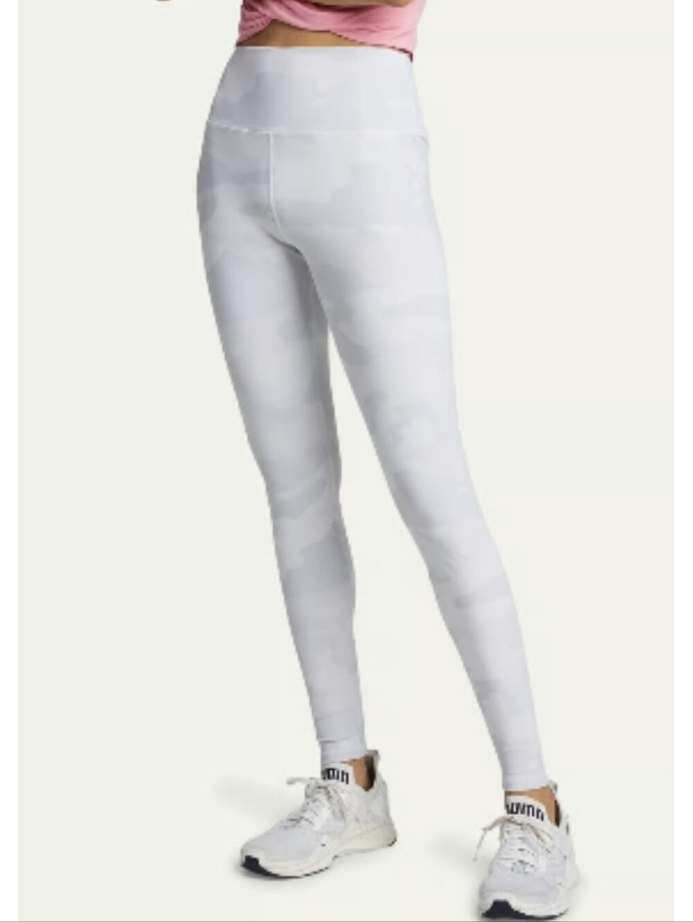 Alo Yoga High-Waist Vapor Leggings White Camouflage - Size M